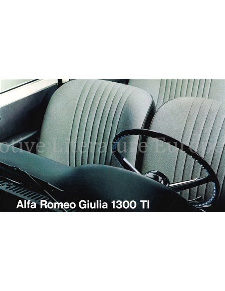 1967 ALFA ROMEO GIULIA 1300 TI BROCHURE FRANS