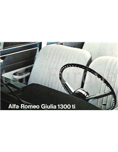 1967 ALFA ROMEO GIULIA 1300 TI BROCHURE ENGLISH