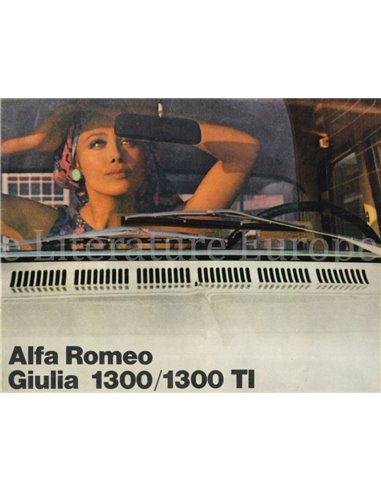 1966 ALFA ROMEO GIULIA 1300 / 1300 TI PROSPEKT FRANZÖSISCH