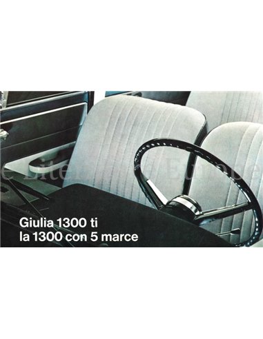 1967 ALFA ROMEO GIULIA 1300 TI PROSPEKT ITALIENISCH