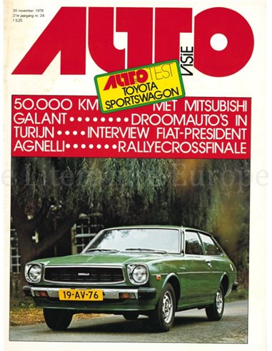 1976 AUTOVISIE MAGAZIN 24 NIEDERLÄNDISCH