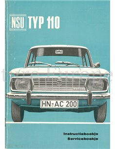 1965 NSU TYP 110 INSTRUCTIEBOEKJE NEDERLANDS