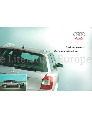 2002 AUDI A4 AVANT OWNERS MANUAL ITALIAN