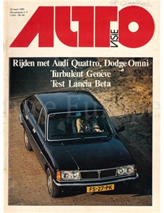 1980 AUTOVISIE MAGAZIN 06 NIEDERLÄNDISCH