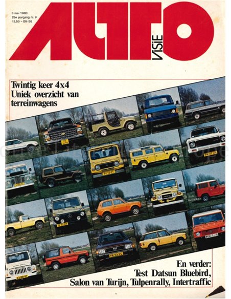1980 AUTOVISIE MAGAZINE 09 DUTCH