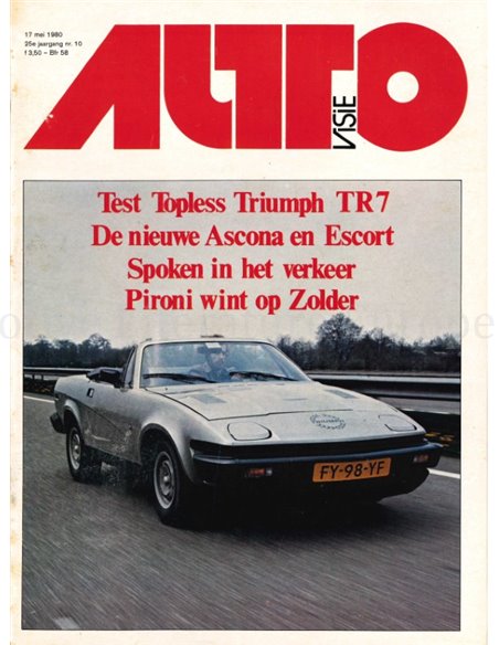 1980 AUTOVISIE MAGAZIN 10 NIEDERLÄNDISCH