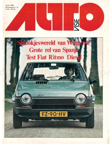 1980 AUTOVISIE MAGAZIN 12 NIEDERLÄNDISCH