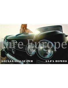 1971 ALFA ROMEO GIULIA 1600 SUPER BROCHURE DUTCH