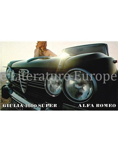1971 ALFA ROMEO GIULIA 1600 SUPER BROCHURE DUTCH