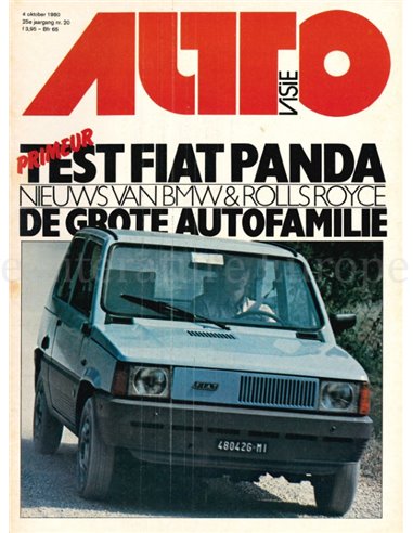 1980 AUTOVISIE MAGAZINE 20 NEDERLANDS