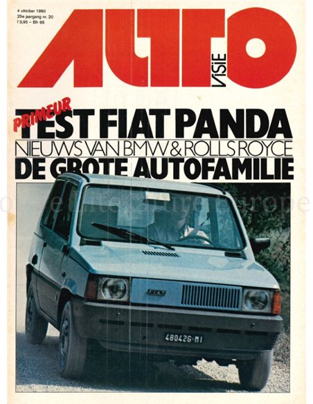 1980 AUTOVISIE MAGAZINE 20 DUTCH