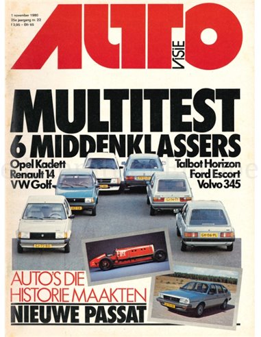 1980 AUTOVISIE MAGAZIN 22 NIEDERLÄNDISCH