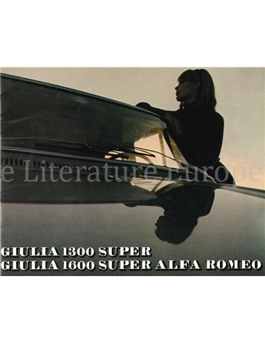 1971 ALFA ROMEO GIULIA 1300 & 1600 SUPER BROCHURE DUTCH