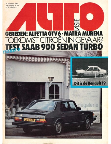 1980 AUTOVISIE MAGAZIN 24 NIEDERLÄNDISCH