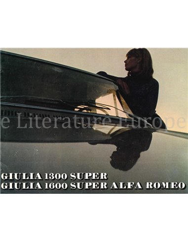 1971 ALFA ROMEO GIULIA 1300 / 1600 SUPER BROCHURE FRENCH