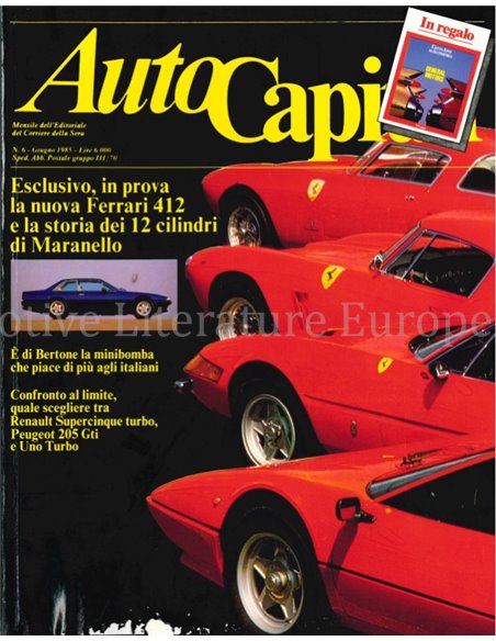 1985 AUTOCAPITAL MAGAZINE 6 ITALIAANS