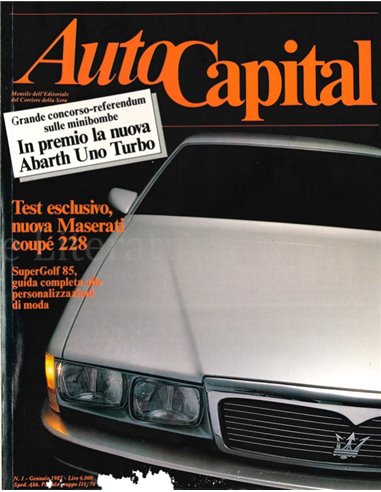 1985 AUTOCAPITAL MAGAZINE 01 ITALIAN