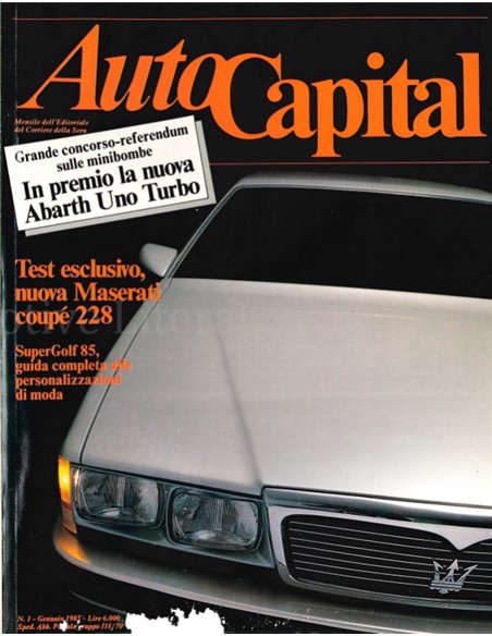 1985 AUTOCAPITAL MAGAZINE 1 ITALIAANS