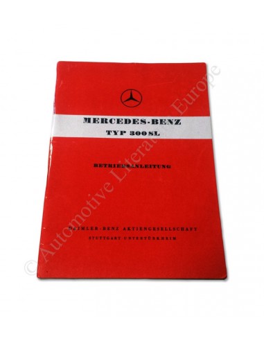 1956 MERCEDES BENZ 300 SL INSTRUCTIEBOEKJE DUITS