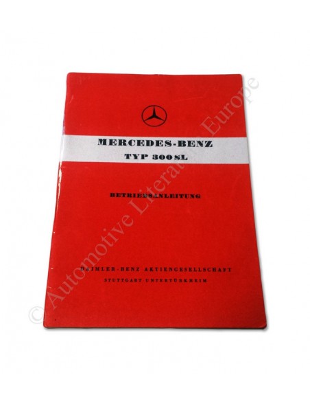 1956 MERCEDES BENZ 300 SL INSTRUCTIEBOEKJE DUITS