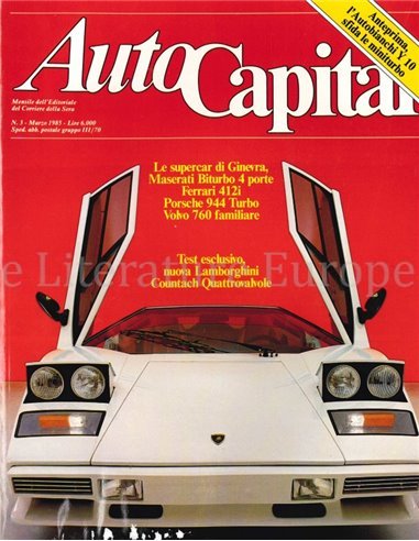 1985 AUTOCAPITAL MAGAZINE 03 ITALIAN