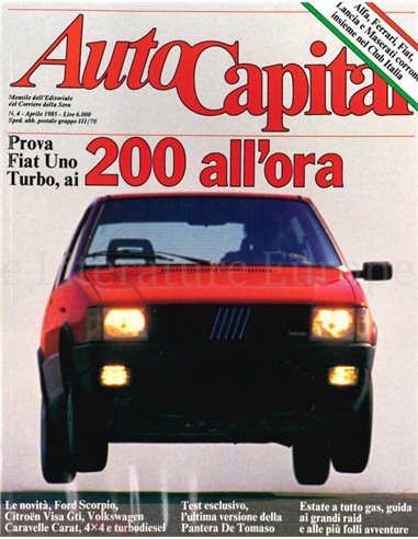 1985 AUTOCAPITAL MAGAZINE 4 ITALIAANS
