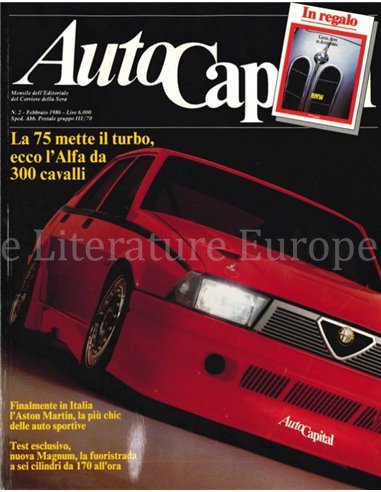 1985 AUTOCAPITAL MAGAZINE 2 ITALIENISCH