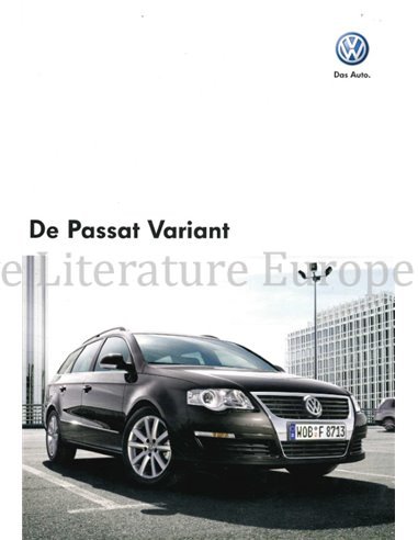 2008 VOLKSWAGEN PASSAT PROSPEKT NEIDERLÄNDISCH