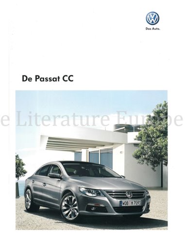 2010 VOLKSWAGEN PASSAT CC PROSPEKT NEIDERLÄNDISCH