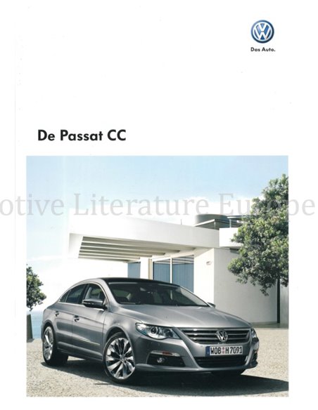 2010 VOLKSWAGEN PASSAT CC BROCHURE NEDERLANDS