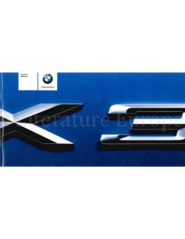 2003 BMW X3 BROCHURE GERMAN