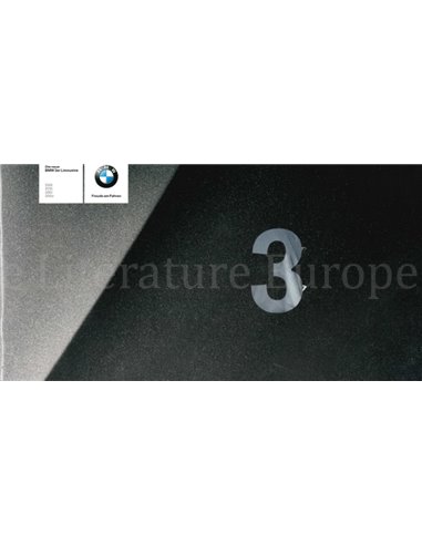 2004 BMW 3 SERIE SEDAN BROCHURE DUITS