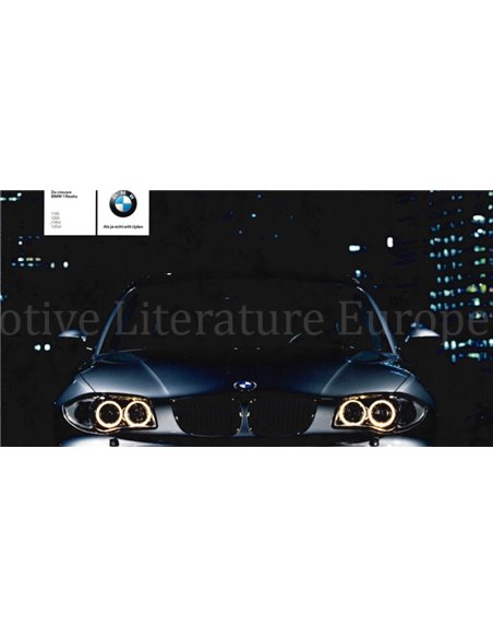 2004 BMW 1 SERIE BROCHURE NEDERLANDS