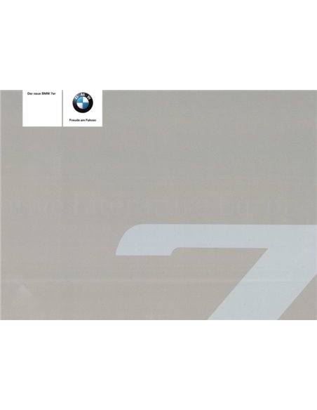 2008 BMW 7 SERIES HARDBACK BROCHURE GERMAN