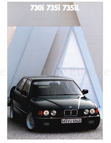 1989 BMW 7 SERIES BROCHURE GERMAN