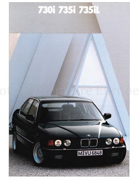 1989 BMW 7 SERIE BROCHURE DUITS
