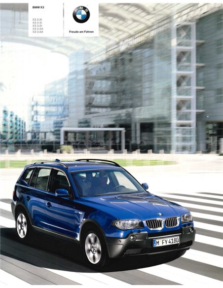 2006 BMW X3 PROSPEKT DEUTSCH