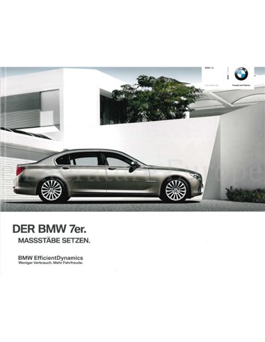 2011 BMW 7 SERIE BROCHURE DUITS