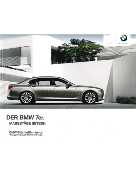 2011 BMW 7 SERIE BROCHURE DUITS