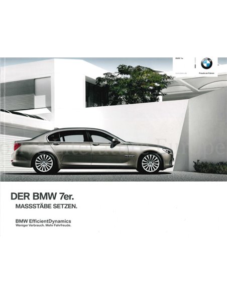 2011 BMW 7 SERIES BROCHURE GERMAN