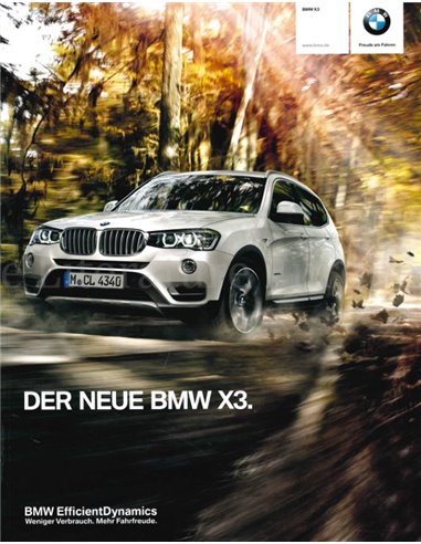 2014 BMW X3 PROSPEKT DEUTSCH
