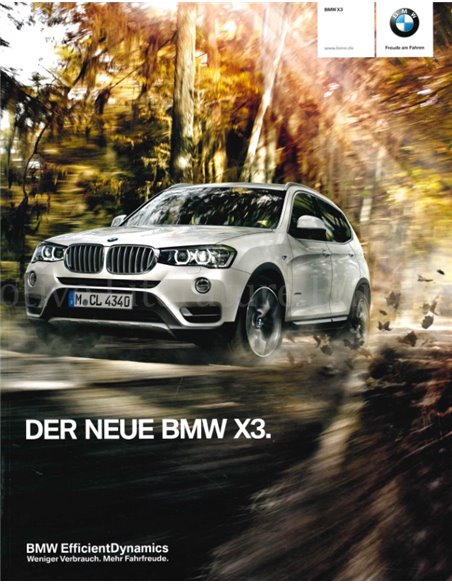 2014 BMW X3 BROCHURE GERMAN