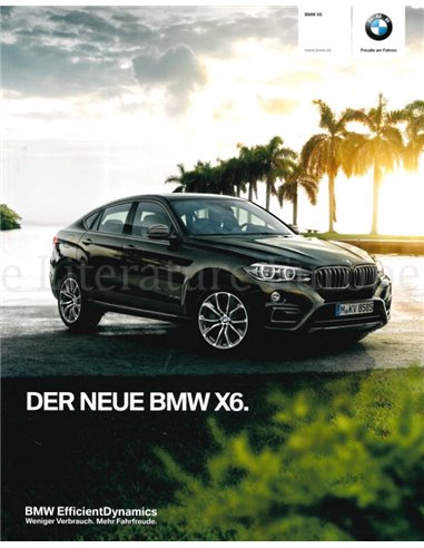 2014 BMW X6 PROSPEKT DEUTSCH