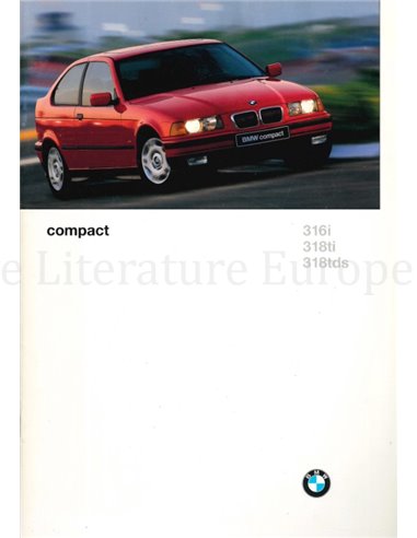 1996 BMW 3 SERIE COMPACT BROCHURE DUITS