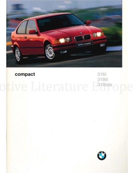 1996 BMW 3 SERIES COMPACT BROCHURE GERMAN