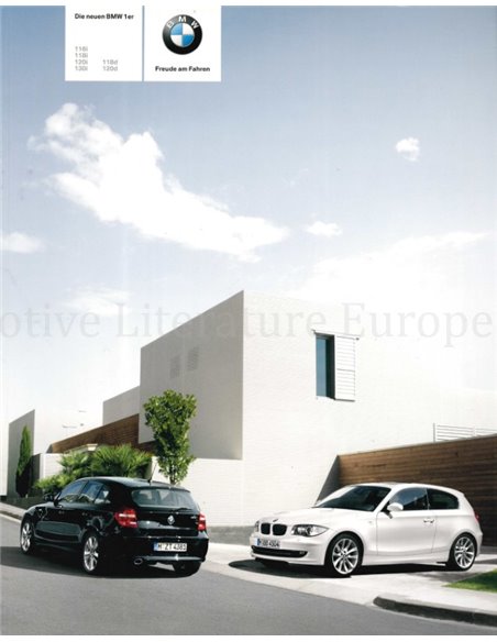 2007 BMW 1ER PROSPEKT DEUTSCH
