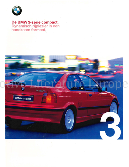 1998 BMW 3ER COMPACT PROSPEKT NIEDERLÄNDISCH