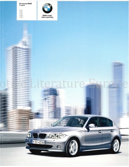 2004 BMW 1 SERIES BROCHURE DUTCH