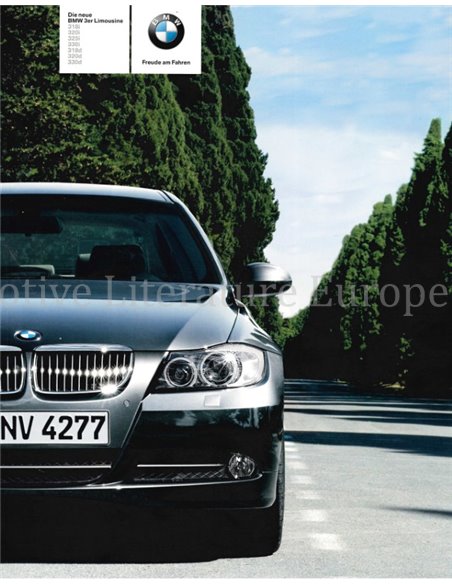 2005 BMW 3 SERIE SEDAN BROCHURE DUITS
