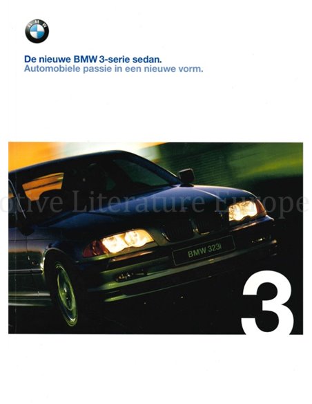 1998 BMW 3 SERIEN LIMOUSINE PROSPEKT NIEDERLANDISCH